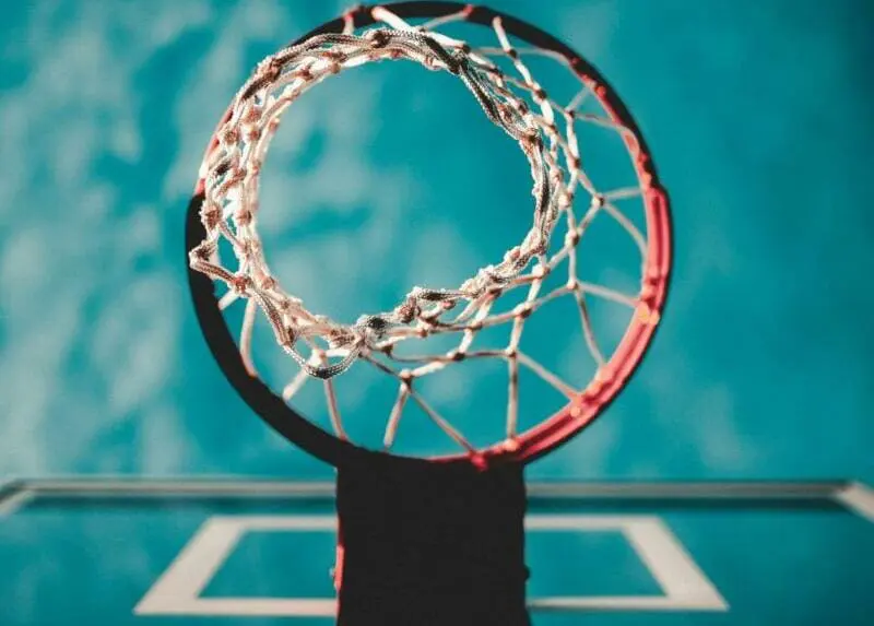 low angle photography of basketball hoop