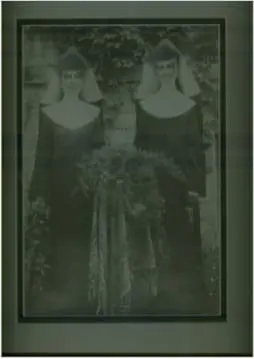 The first St. Joseph School building was staffed by Franciscan Sisters of the Christian Charity of the Holy Family of Alverno.